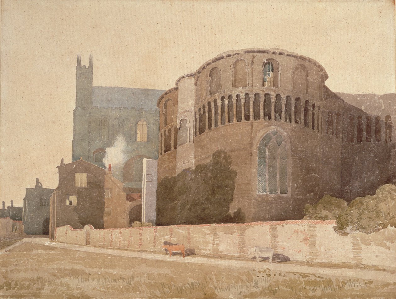 Szent Lukács-kápolna, norwichi katedrális, 1808 alkotó: John Sell Cotman