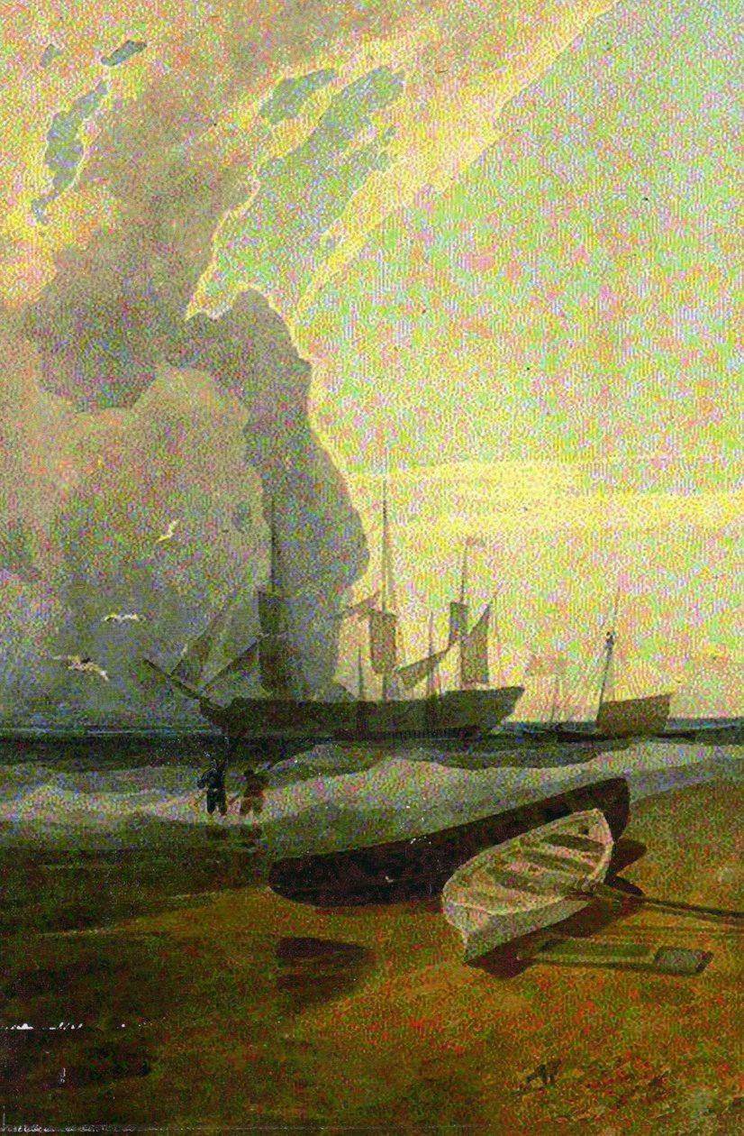 A Mars, Anchoron lovagol Cromer mellett alkotó: John Sell Cotman