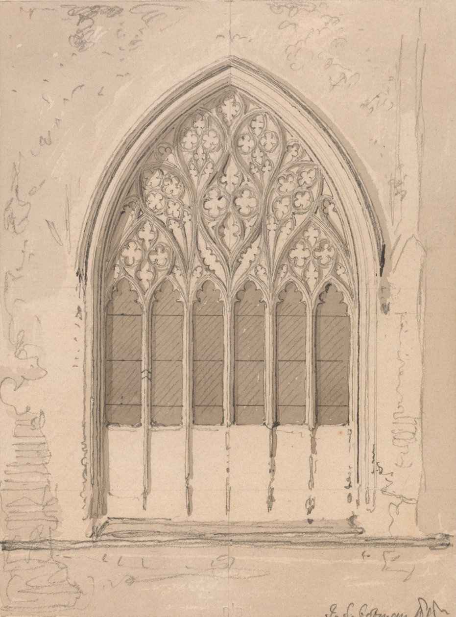 Snettisham templom nyugati ablaka, Norfolk alkotó: John Sell Cotman