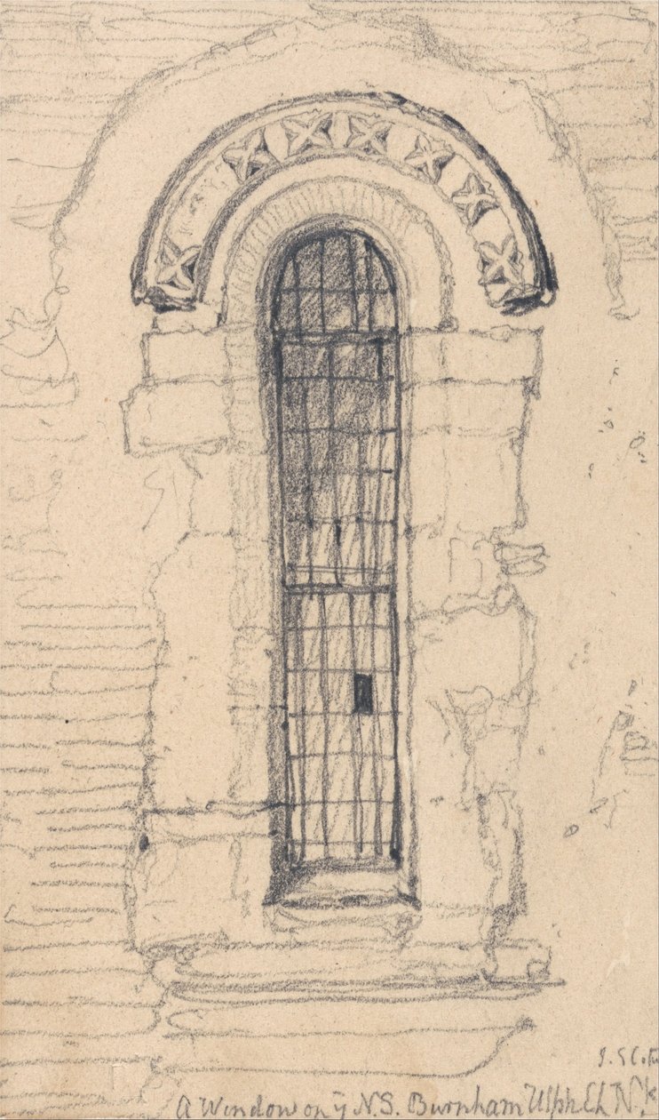 Ablak a norfolki Burnham Ulph templom északi oldalán alkotó: John Sell Cotman