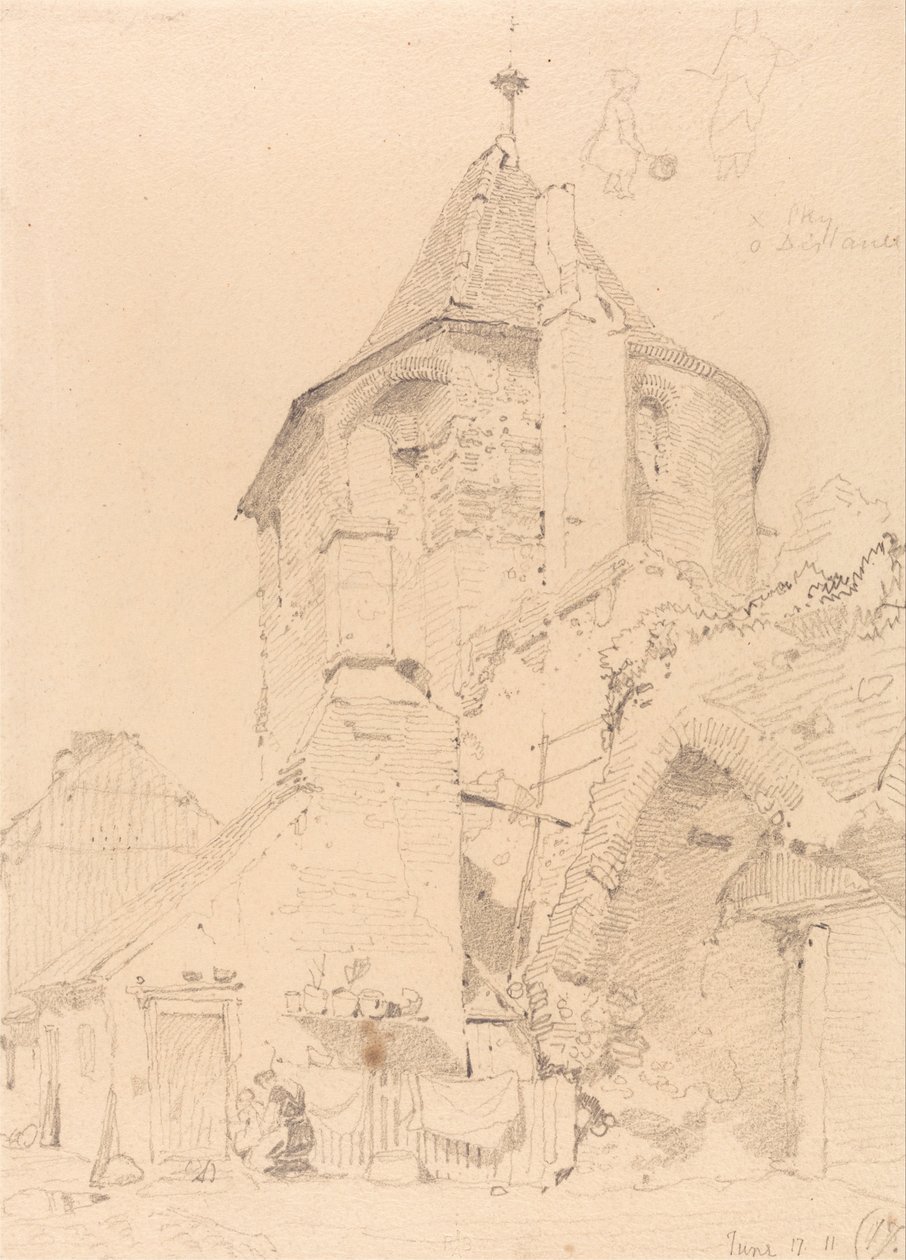 Yarmouth, az északnyugati torony alkotó: John Sell Cotman