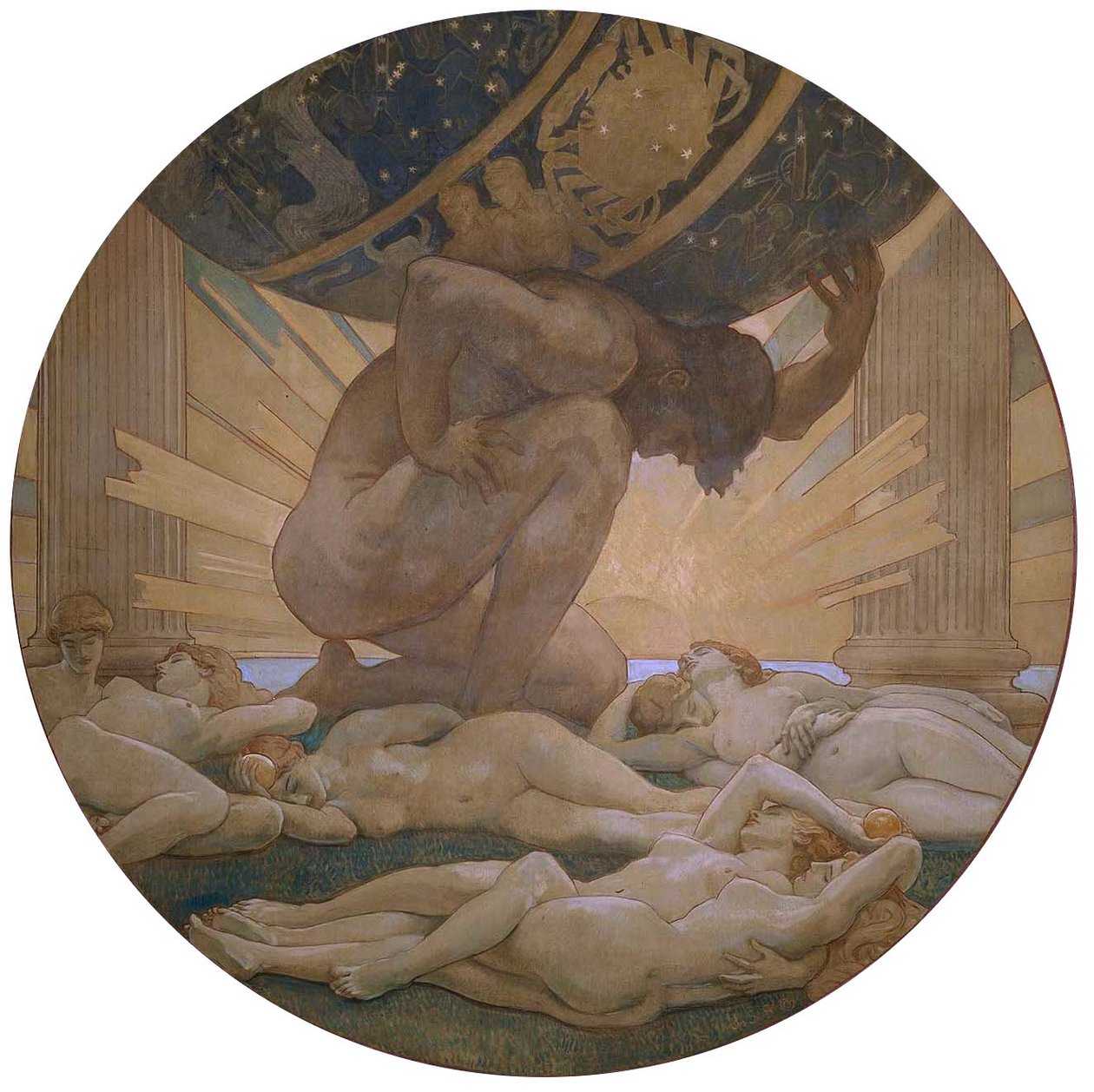 Atlasz és a Hesperides alkotó: John Singer Sargent