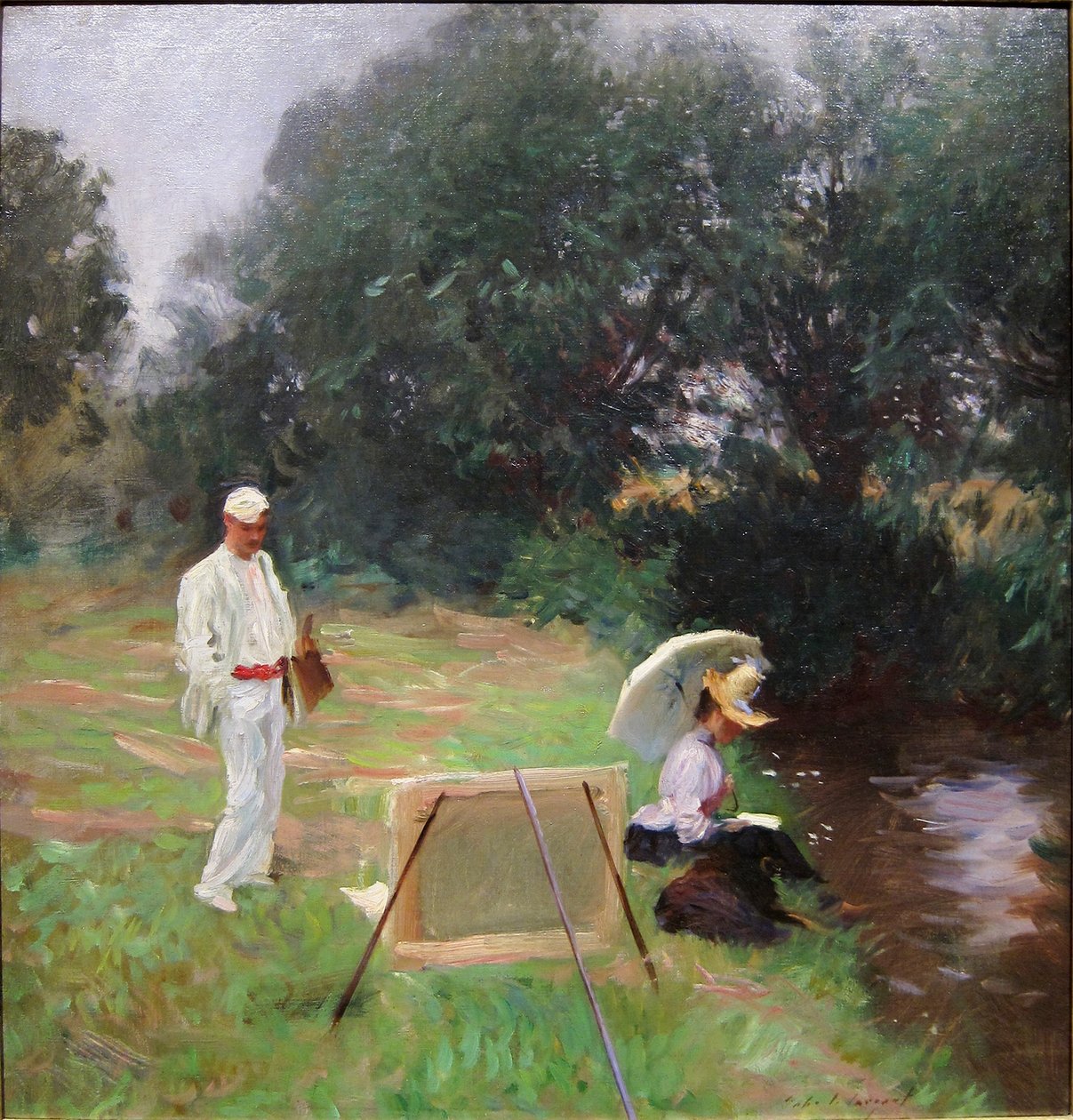 Dennis Miller bunkerfestmény a Calcotnban alkotó: John Singer Sargent