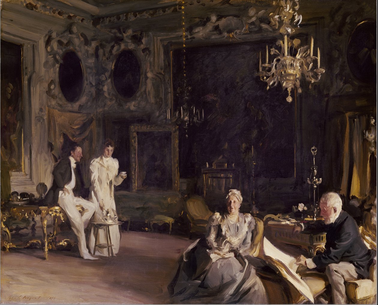 Egy velencei enteriőr, 1899 alkotó: John Singer Sargent