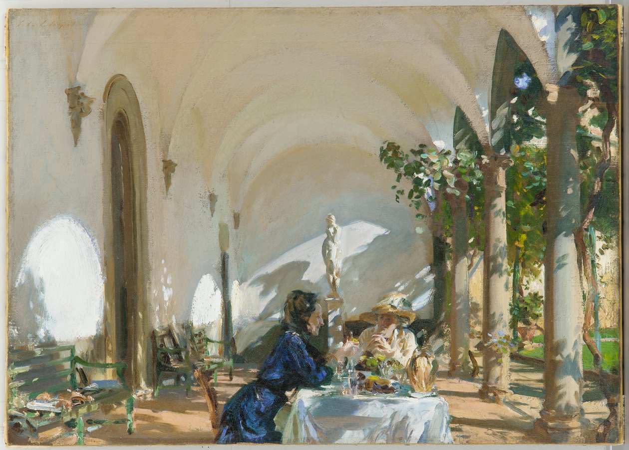 Reggeli a Loggiában, 1910 alkotó: John Singer Sargent