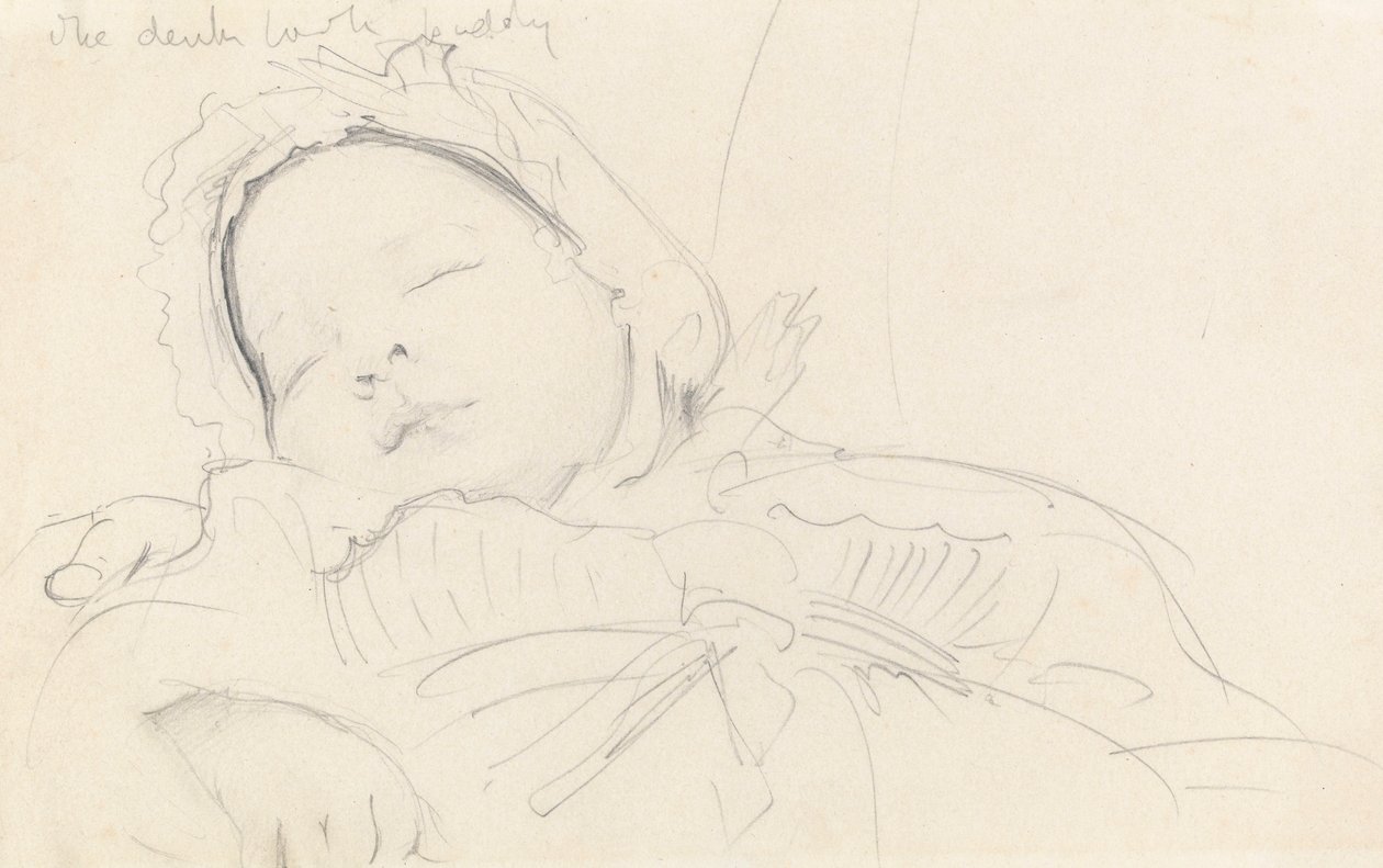Jack Millet kisbabaként (sz.1888), 1888 körül (grafit papíron) alkotó: John Singer Sargent