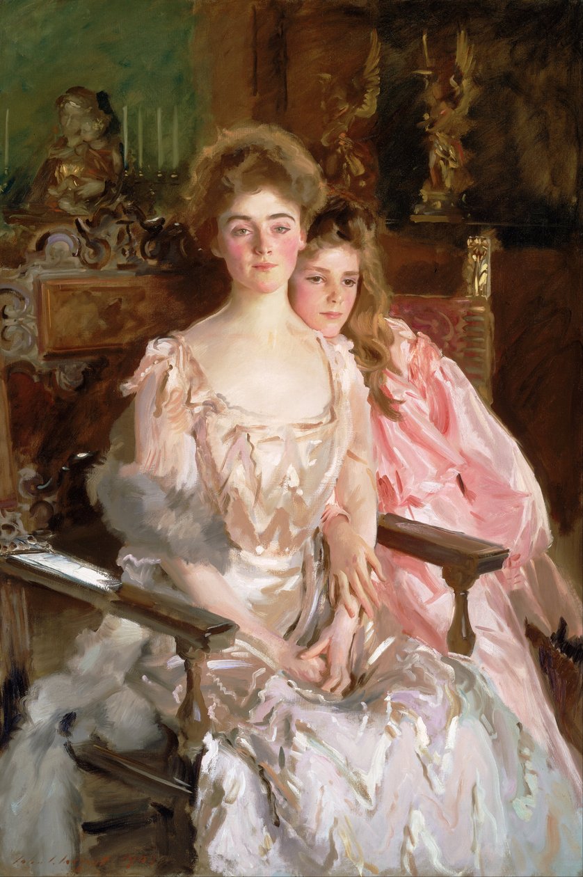 Mrs. Fiske Warren (Gretchen Osgood) és lánya, Rachel alkotó: John Singer Sargent