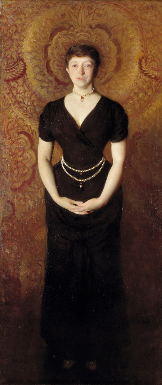 Isabella Stewart Gardner portréja 1840-1924 alkotó: John Singer Sargent