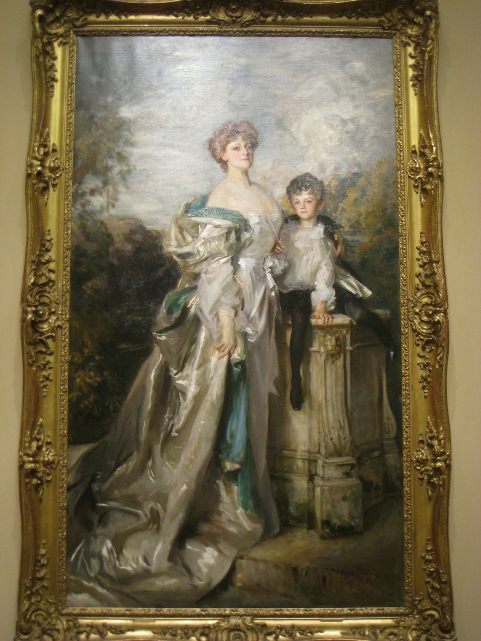 Lady Warwick és fia portréja alkotó: John Singer Sargent