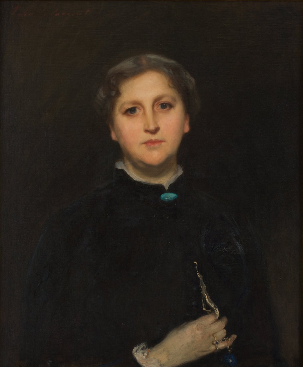 Raphael Pumpelly asszony portréja alkotó: John Singer Sargent
