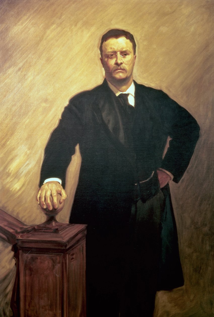 Theodore Roosevelt portréja alkotó: John Singer Sargent
