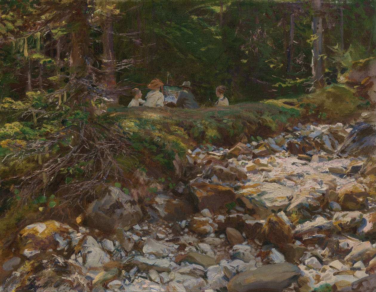 A mester és tanítványai alkotó: John Singer Sargent