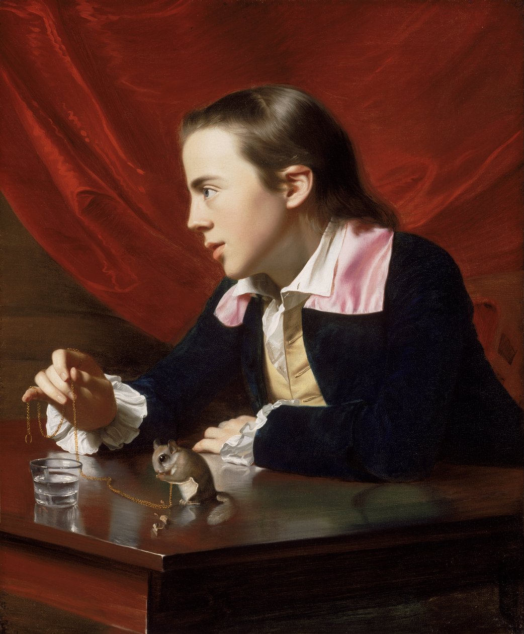 Egy fiú repülő mókussal (Henry Pelham) alkotó: John Singleton Copley