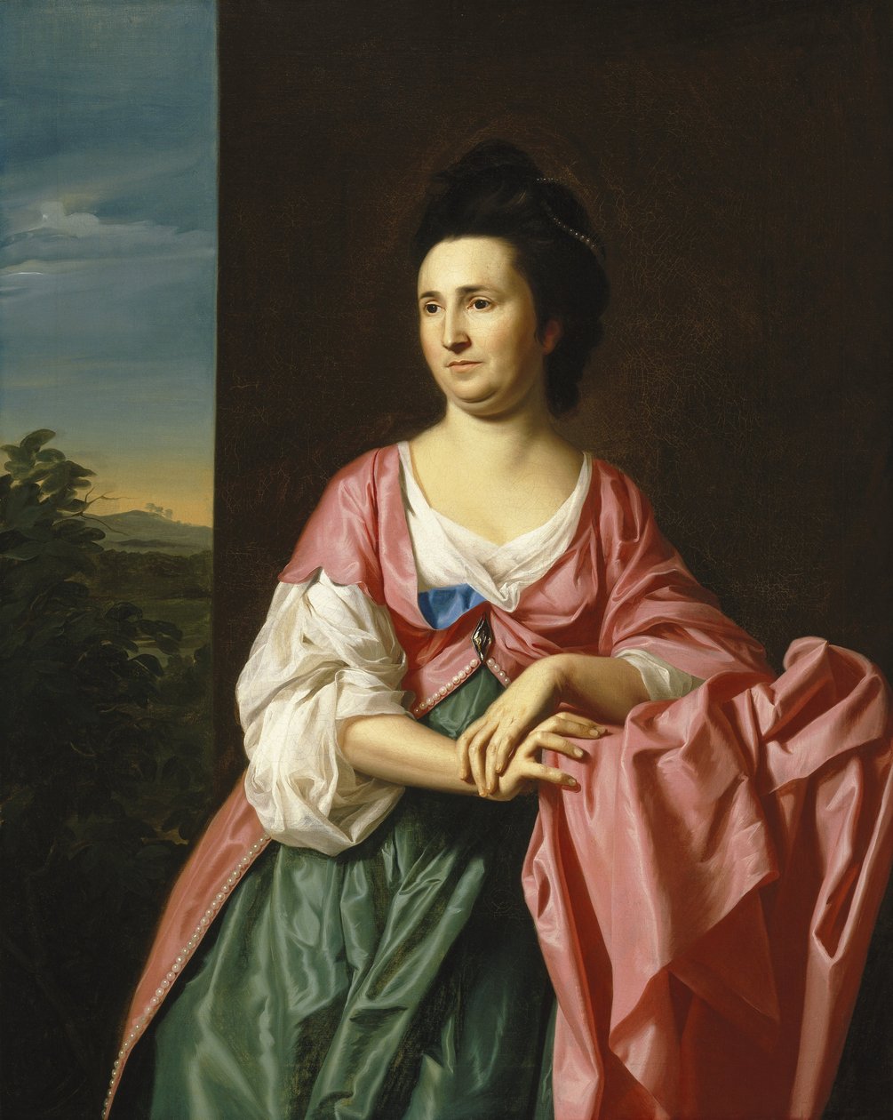 Asszony. Sylvester Gardiner, született Abigail Pickman, korábban Mrs. William Eppes alkotó: John Singleton Copley