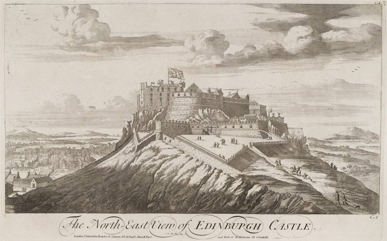 Edinburgh-i kastély John Slezer alkotó: John Slezer