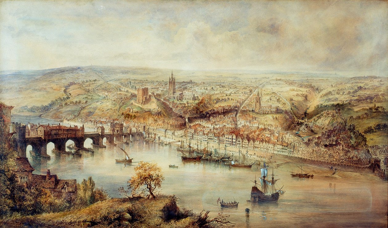 Newcastle upon Tyne Erzsébet királynő uralkodása idején (wc a fedélzeten) alkotó: John Storey