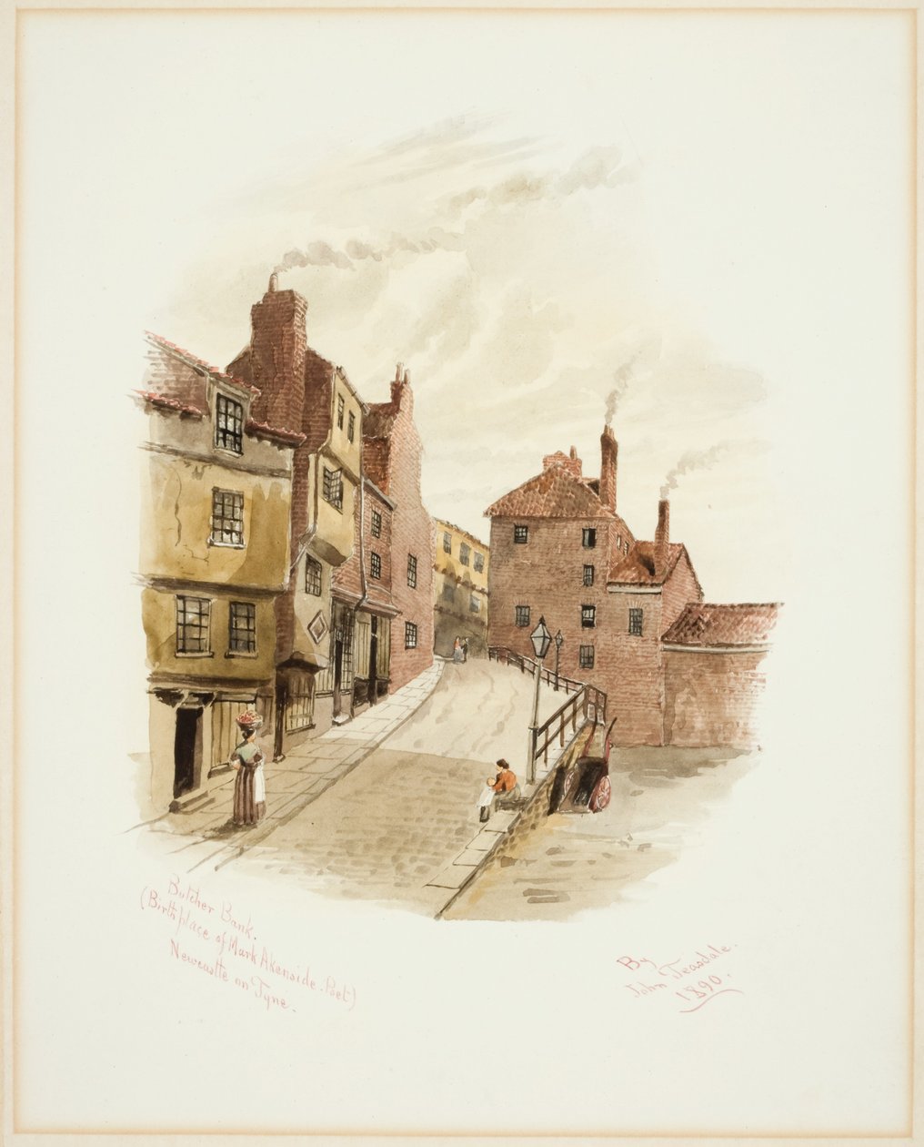 Butcher Bank, Newcastle upon Tyne (testszín) alkotó: John Teasdale