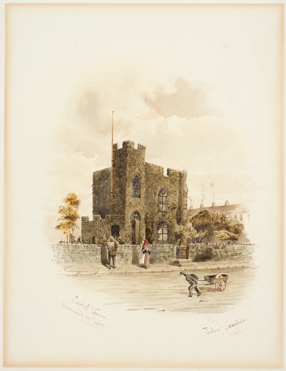 Carliol Tower, Newcastle upon Tyne (testszín) alkotó: John Teasdale