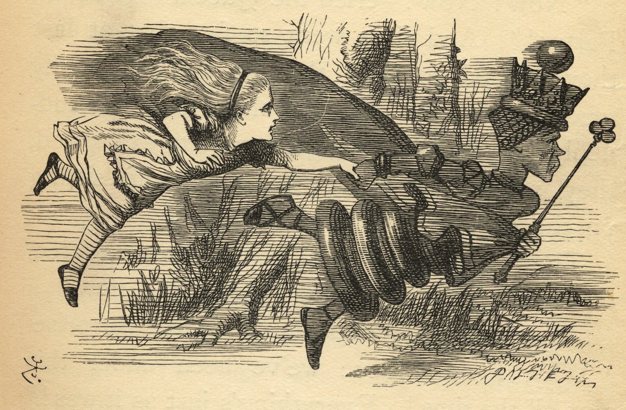 Alice és a Vörös Királynő, Lewis Carroll (1832-98) 
