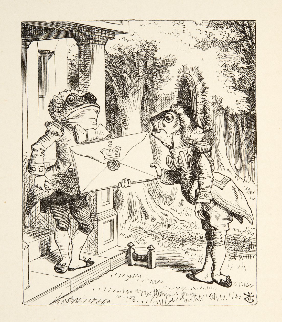 Halászlábas, Lewis Carroll (1832 - 98) Alices kalandjai Csodaországban című művéből, megjelent 1891-ben. alkotó: John Tenniel