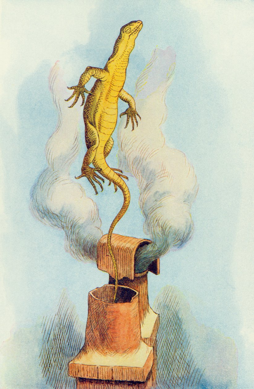 „There Goes Bill!”, illusztráció az „Alice Csodaországban” című művéből, Lewis Carroll (1832-9) alkotó: John Tenniel