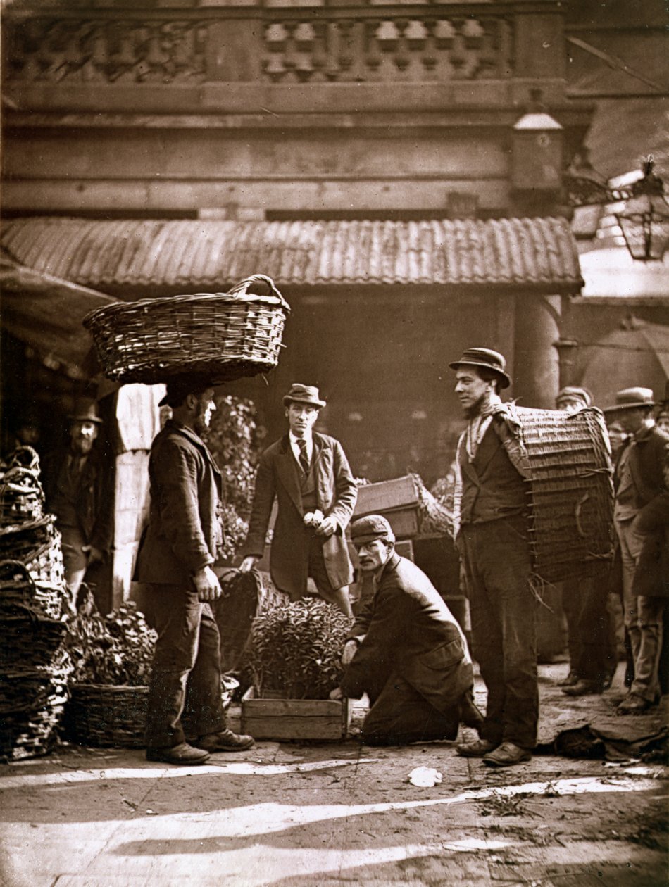 Covent Garden munkások (woodburytype) alkotó: John Thomson