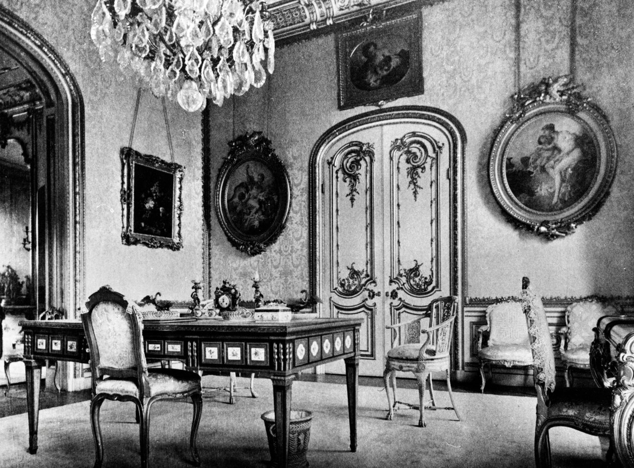A Seamore Place egyik fő szobája, illusztráció Charles Davis „Az Alfred de Rothschild gyűjteményét alkotó műalkotások leírása” című művéből, 1884-ben. alkotó: John Thomson