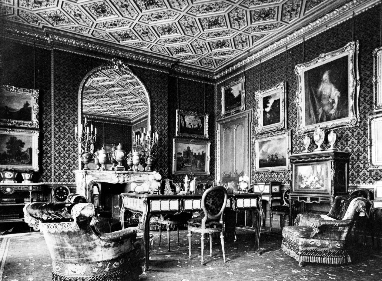 A Seamore Place egyik fő szobája, illusztráció Charles Davis „Az Alfred de Rothschild gyűjteményét alkotó műalkotások leírása” című művéből, 1884-ben. alkotó: John Thomson