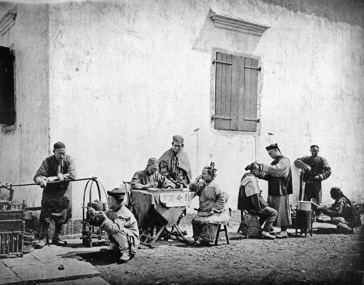 Utcai csoportok, Kiu-Kiang, 1867-72 körül alkotó: John Thomson