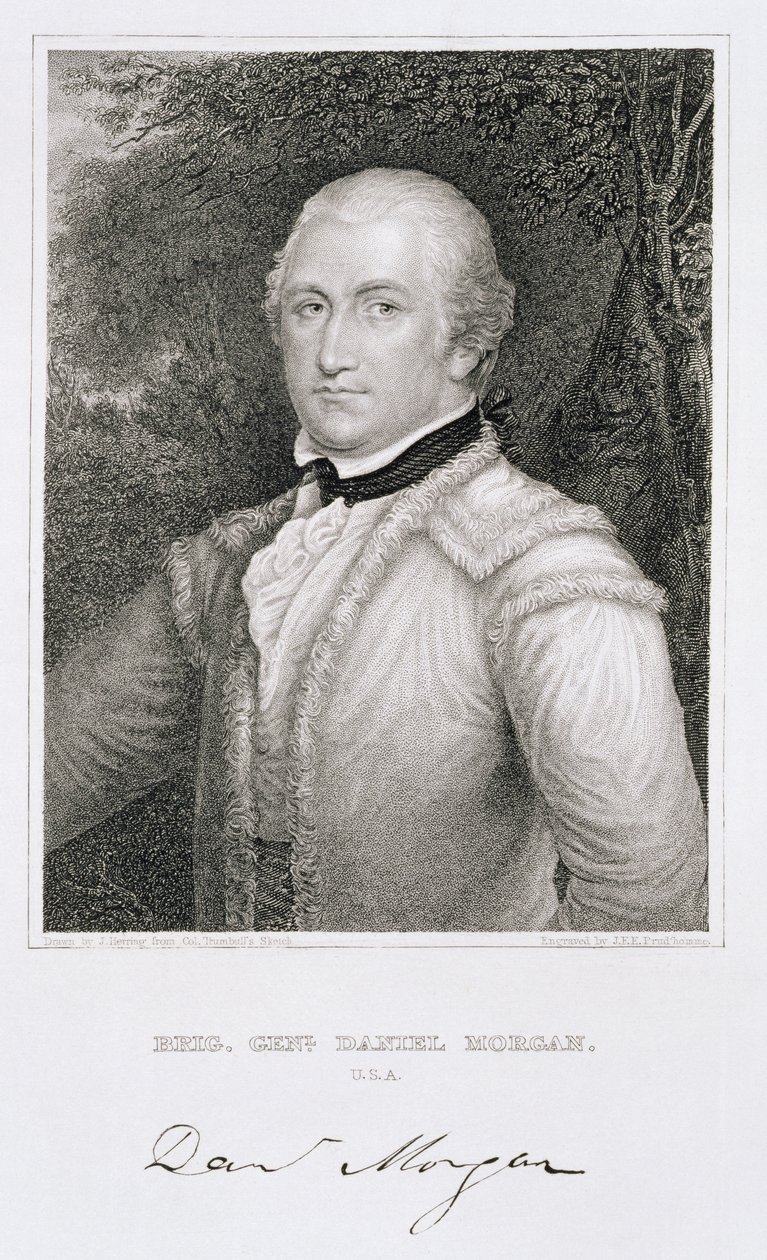 Daniel Morgan (1736-1802) dandártábornok, amelyet John Francis Eugene Prud