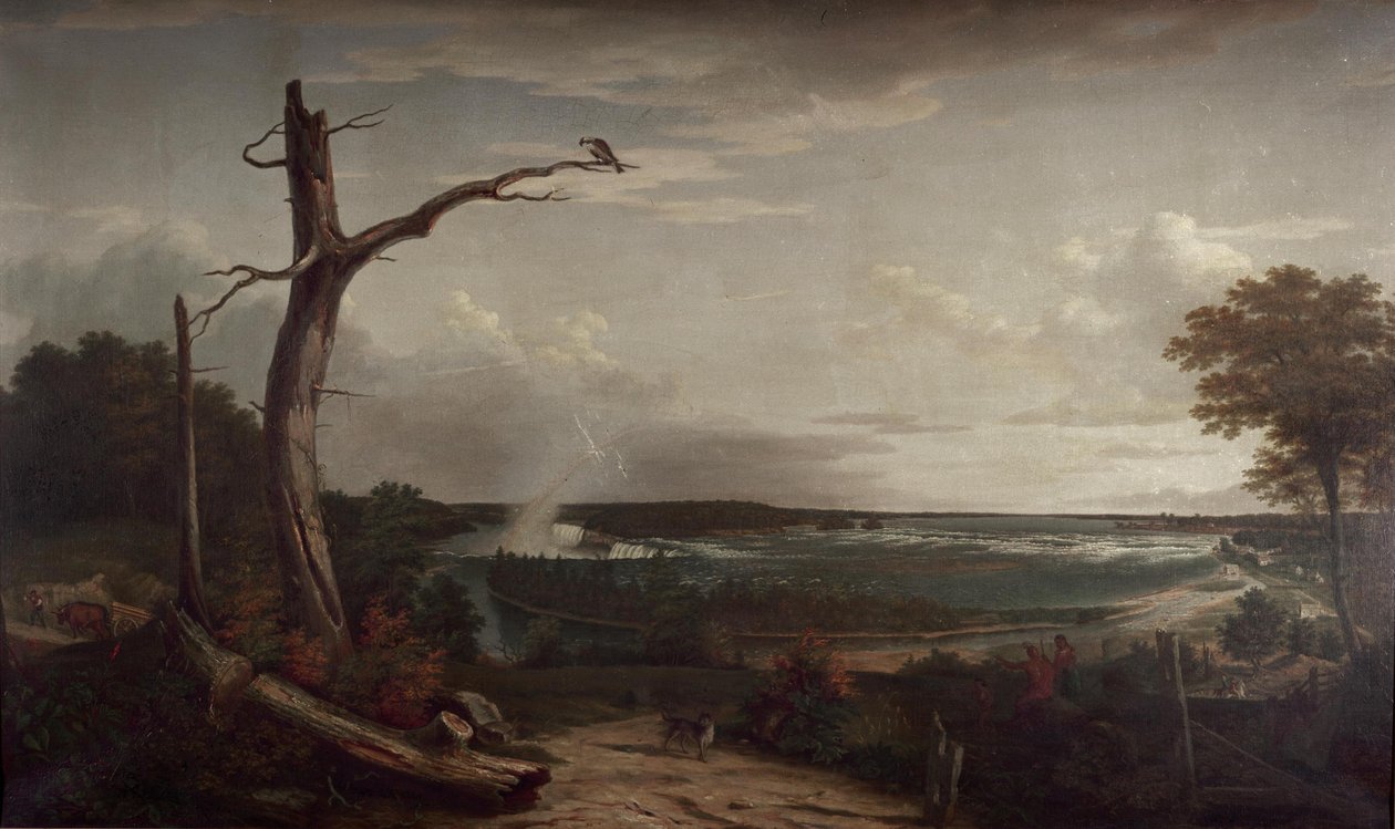A Niagara-vízesés kilátása alkotó: John Vanderlyn