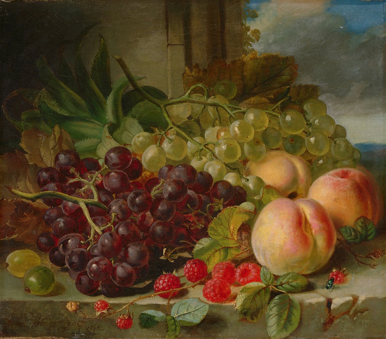 Csendélet gyümölcsökkel, 1862 alkotó: John Wainwright