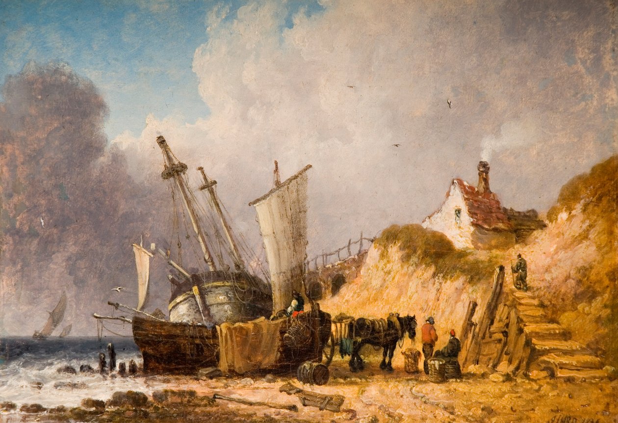 Tengerparti jelenet, 1836 alkotó: John Ward