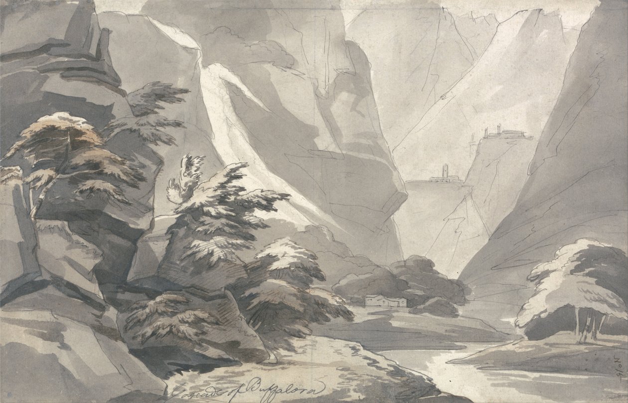 Buffalora kaszkádja alkotó: John Warwick Smith