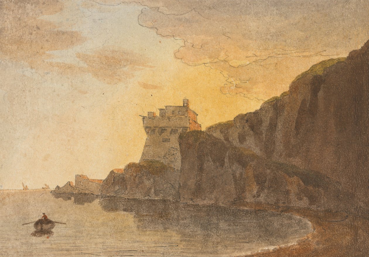 A Salerno -öbölben, Vietri közelében alkotó: John Warwick Smith