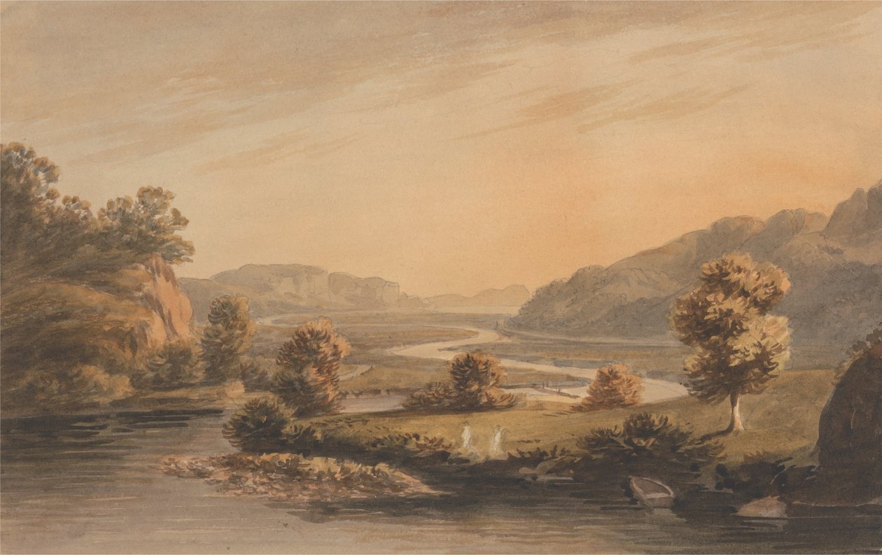 Pont Aberglaslyn közelében alkotó: John Warwick Smith