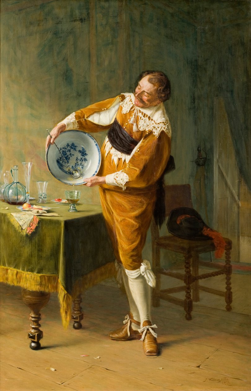 A lyukasztótál alja, 1879 alkotó: John Watson Nicol