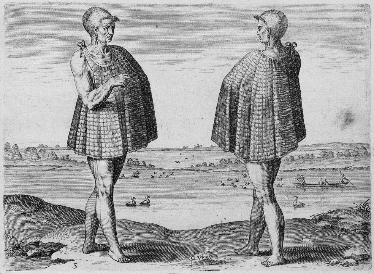 Indiai pap, metszett Theodor de Bry (1528-1598) alkotó: John White