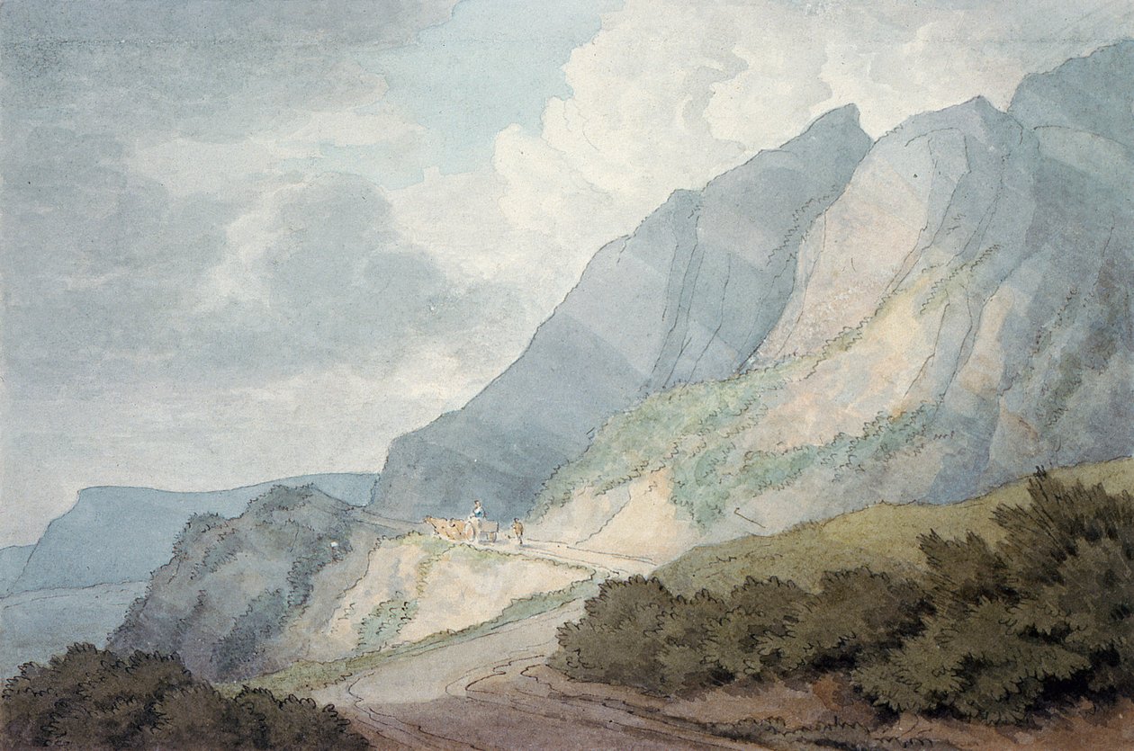 Lyme Regis és Charmouth között alkotó: John White Abbott