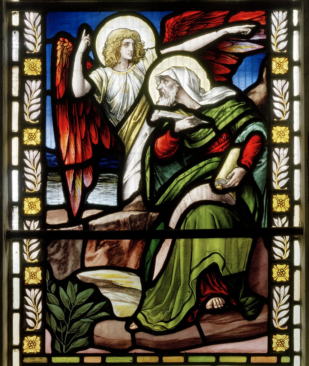 Szent János és az angyal, 1891 körül alkotó: John William Brown