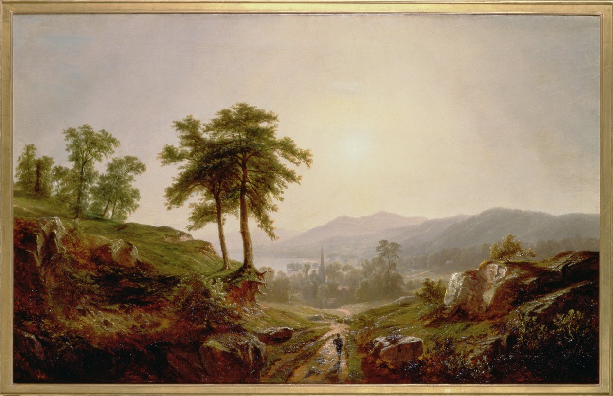 Az úton alkotó: John William Casilear
