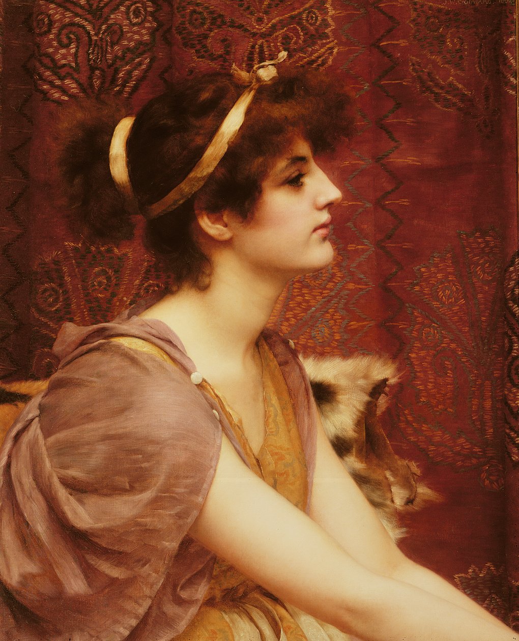Klasszikus szépség, 1892 alkotó: John William Godward