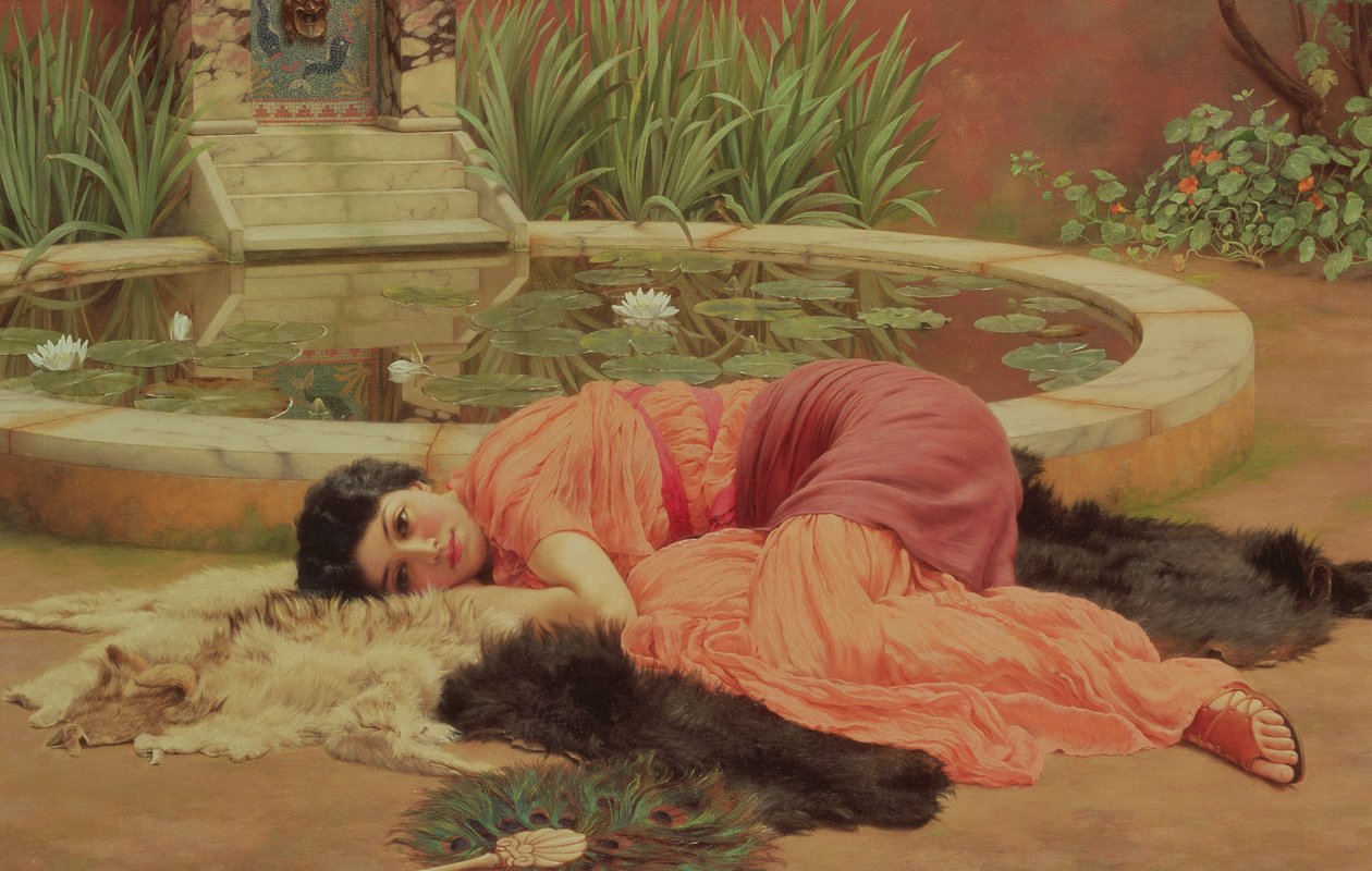 Dolce Far Niente, 1904 alkotó: John William Godward