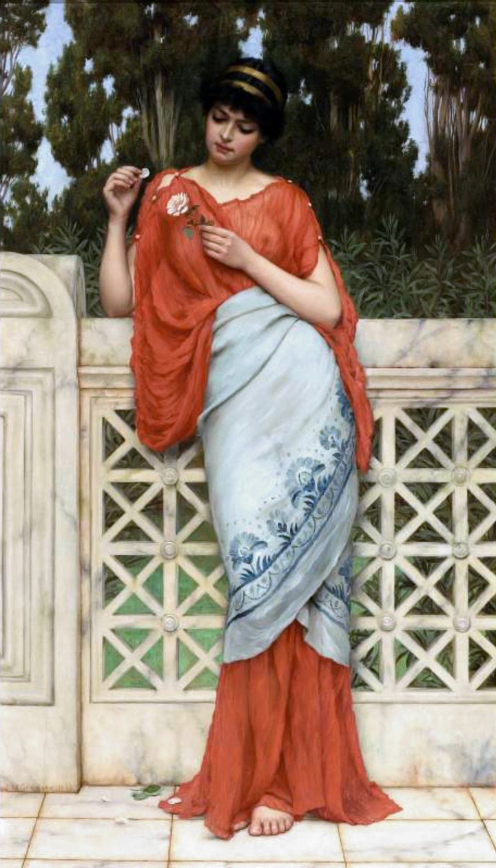 Ő szeret engem, nem szeret engem alkotó: John William Godward