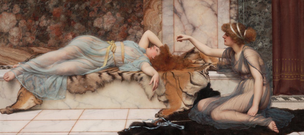 Baj és nyugalom alkotó: John William Godward