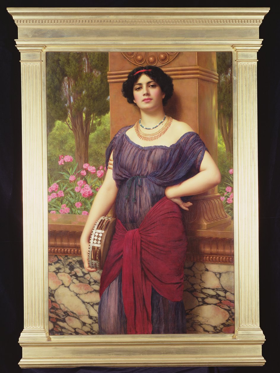 A tambura lány, 1906 alkotó: John William Godward
