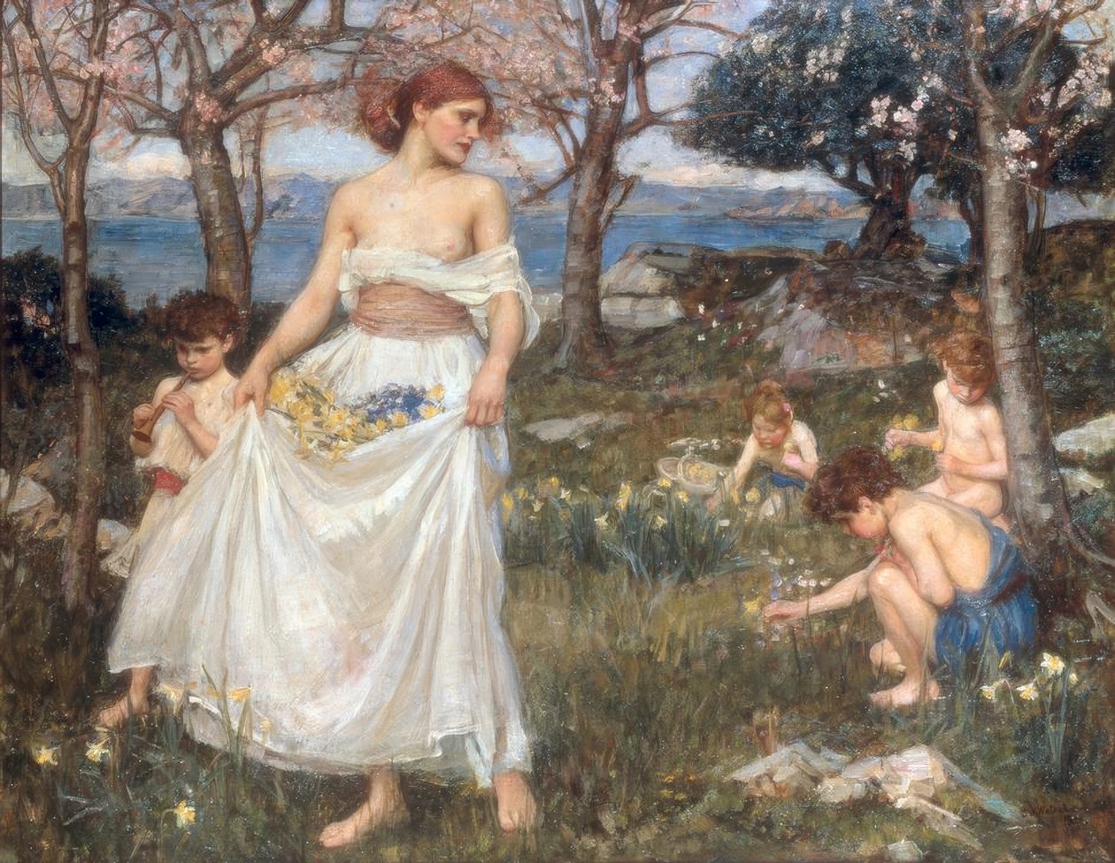 Dal a tavaszról alkotó: John William Waterhouse