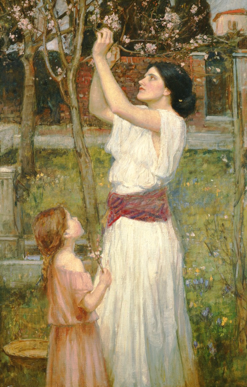 Mandulavirágok, 1916 körül alkotó: John William Waterhouse