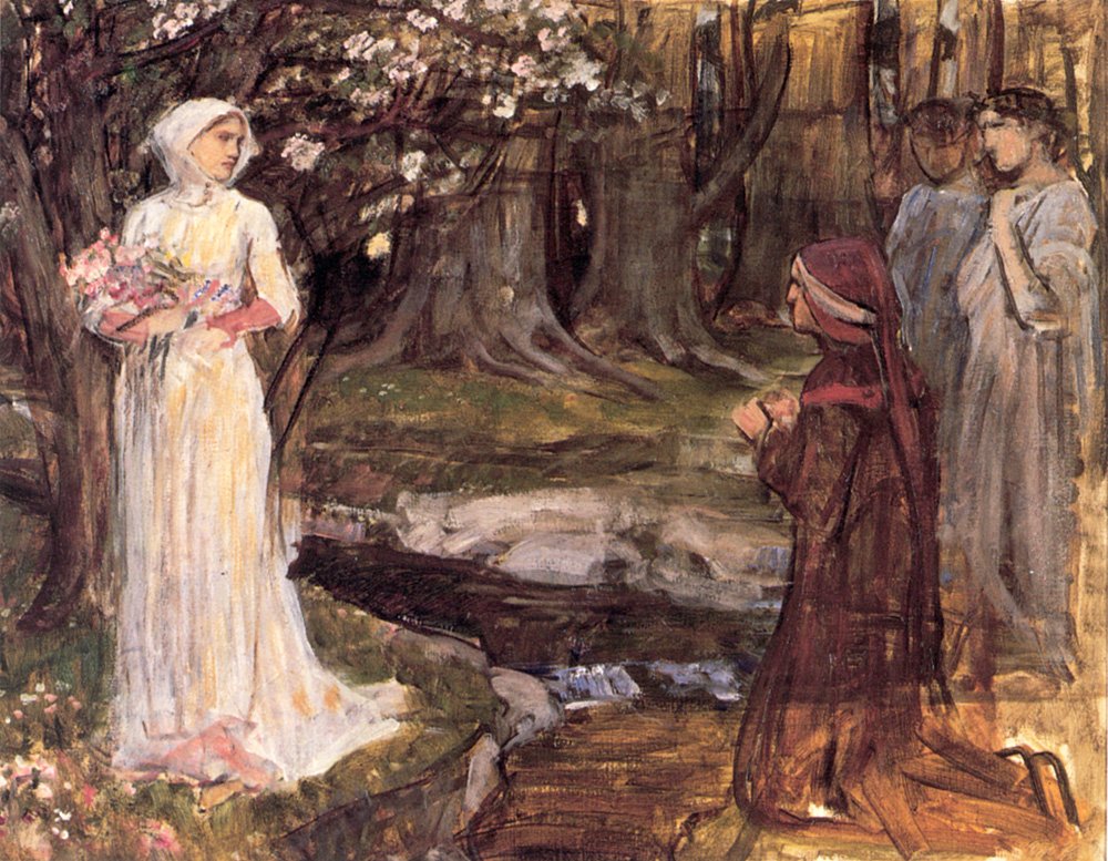 Dante és Matilda alkotó: John William Waterhouse