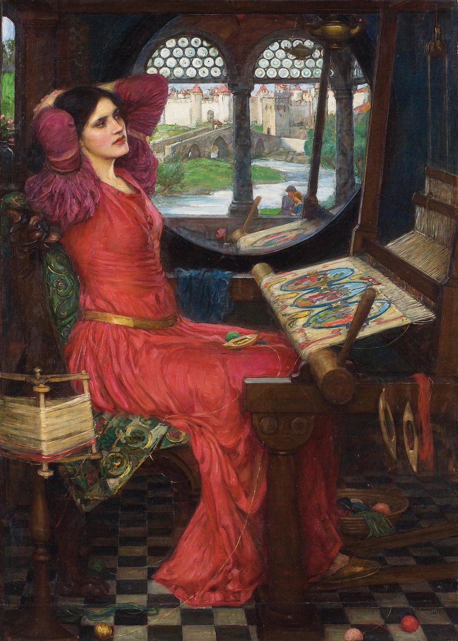 Félig beteges vagyok az árnyaktól, mondta a shalott.JPG hölgy alkotó: John William Waterhouse